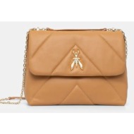 δερμάτινη τσάντα patrizia pepe χρώμα: μπεζ κύριο υλικό: 100% φυσικό δέρμα
φόδρα: 100% πολυεστέρας