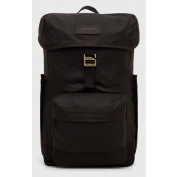 σακίδιο πλάτης barbour essential wax backpack χρώμα μαύρο