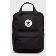 σακίδιο πλάτης converse χρώμα: μαύρο 100% πολυεστέρας