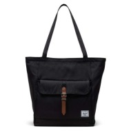 τσάντα herschel retreat tote χρώμα: μαύρο 100% πολυεστέρας