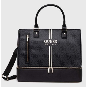 τσάντα guess kallisto χρώμα μαύρο, twb760 44150 κύριο