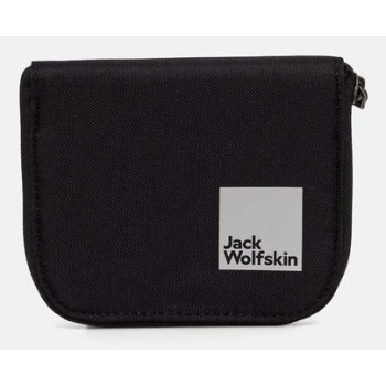 πορτοφόλι jack wolfskin χρώμα μαύρο, 8007831 100%