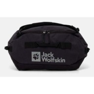 αθλητική τσάντα jack wolfskin all-in duffle 35 χρώμα: μαύρο, a62110 100% πολυεστέρας