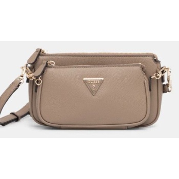 τσάντα guess noelle χρώμα πορτοκαλί, hwzg78 79710 κύριο