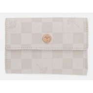 πορτοφόλι joop! χρώμα: μπεζ συνθετικό ύφασμα