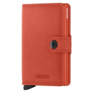 δερμάτινο πορτοφόλι secrid miniwallet original orange χρώμα: πορτοκαλί αλουμίνιο, φυσικό δέρμα