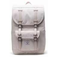σακίδιο πλάτης herschel little america mid-volume χρώμα: μπεζ 100% πολυεστέρας