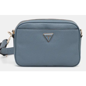 τσάντα guess meridian χρώμα μπλε, hwbg87 78140
