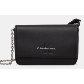 τσάντα calvin klein jeans χρώμα μαύρο, k60k612375 51%