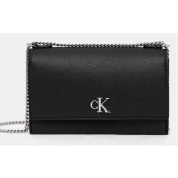 τσάντα calvin klein jeans χρώμα μαύρο, k60k612233 51%