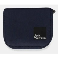 πορτοφόλι jack wolfskin χρώμα: μπλε, 8007831 100% πολυεστέρας