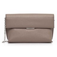 τσάντα calvin klein χρώμα: μπεζ, k60k612560 100% πολυουρεθάνη