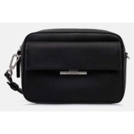 τσάντα calvin klein χρώμα: μαύρο, k60k612564 100% poliuretan