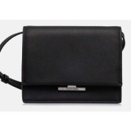 τσάντα calvin klein χρώμα: μαύρο, k60k612559 100% poliuretan