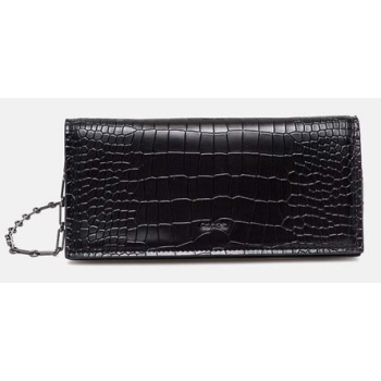 τσάντα calvin klein χρώμα μαύρο, k60k612624 συνθετικό