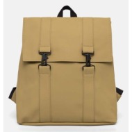 σακίδιο πλάτης rains msn bag w3 χρώμα: πράσινο, 13300-44 100% πολυεστέρας με επίστρωση πολυουρεθάνης