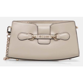 τσάντα guess nolana χρώμα γκρι, hwvg95 00120 κύριο υλικό