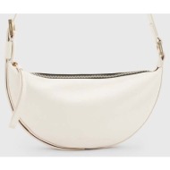 δερμάτινη τσάντα allsaints half moon χρώμα: άσπρο, w301xb κύριο υλικό: 100% δέρμα βοοειδών
φόδρα: 10