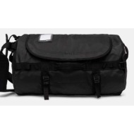 αθλητική τσάντα the north face base camp duffel 50l χρώμα: μαύρο, nf0a52st53r1 100% πολυεστέρας