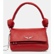 δερμάτινη τσάντα zadig&voltaire χρώμα: κόκκινο, lwba02427 κύριο υλικό: 100% δέρμα βοοειδών
φόδρα: 10