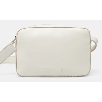 τσάντα calvin klein χρώμα μπεζ, k60k612555 51%
