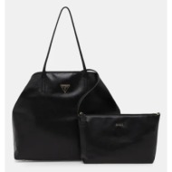 τσάντα guess χρώμα: μαύρο, hwevg9 51429 κύριο υλικό: 100% poliuretan
φόδρα: 100% πολυεστέρας