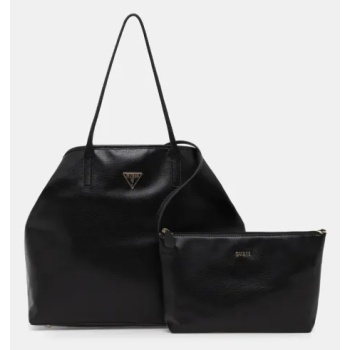 τσάντα guess χρώμα μαύρο, hwevg9 51429 κύριο υλικό 100%