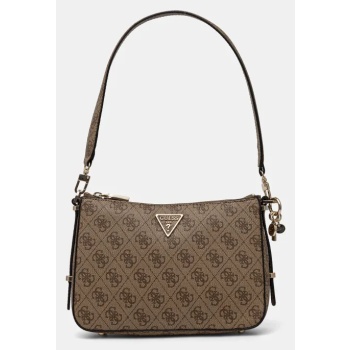 τσάντα guess χρώμα μπεζ, hwesg9 51018 κύριο υλικό 100%