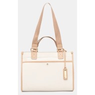 τσάντα aldo adalima χρώμα: μπεζ, 13863606 100% poliuretan