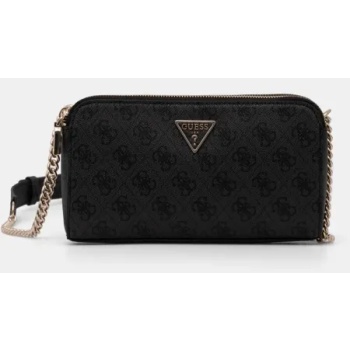 τσάντα guess χρώμα μαύρο, hwesg9 51012 κύριο υλικό 100%