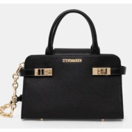 τσάντα steve madden blinden χρώμα: μαύρο, sm13001508 100% poliuretan