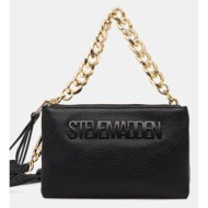 τσάντα steve madden bnicco χρώμα: μαύρο, sm13001162 κύριο υλικό: 100% poliuretan
φόδρα: 100% ανακυκλ