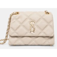 τσάντα steve madden bvolturi χρώμα: μπεζ, sm13001344 κύριο υλικό: 100% poliuretan
φόδρα: 100% πολυεσ