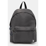 σακίδιο πλάτης u.s. polo assn. bigfork χρώμα: γκρι, biub55674mia 100% πολυαμίδη