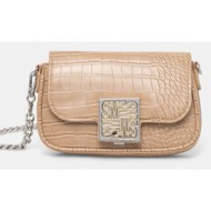 τσάντα steve madden blilah χρώμα: μπεζ, sm13001526 κύριο υλικό: 100% poliuretan
φόδρα: 100% πολυεστέ