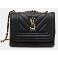 τσάντα steve madden bcala χρώμα: μαύρο, sm13000617 κύριο υλικό: 100% poliuretan
φόδρα: 100% πολυεστέ