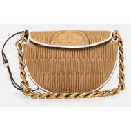 δερμάτινη τσάντα tory burch fleming χρώμα: καφέ, 158474 κύριο υλικό: 100% φυσικό δέρμα
φόδρα: 100% β