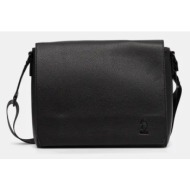 τσάντα u.s. polo assn. seattle χρώμα: μαύρο, beus35747mvp 100% poliuretan