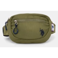 τσάντα φάκελος u.s. polo assn. bigfork χρώμα: πράσινο, biub55677mia 100% νάιλον