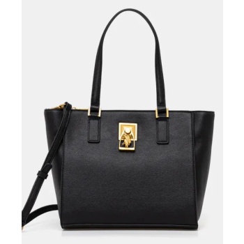 τσάντα u.s. polo assn. earth χρώμα μαύρο, biueh8485wvp