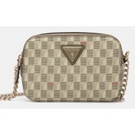 τσάντα guess χρώμα: μαύρο, hwjt93 44140 100% poliuretan