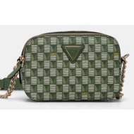 τσάντα guess χρώμα: πράσινο, hwjt93 44140 100% poliuretan