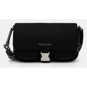 τσάντα michael michael kors χρώμα μαύρο, 35s4s5fm6c 100%