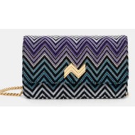 τσάντα missoni mi10046i υφαντικό υλικό, calfskin