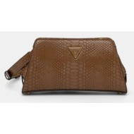 τσάντα guess annita χρώμα: καφέ, hwkb94 99120 κύριο υλικό: 100% poliuretan
φόδρα: 80% πολυεστέρας, 2