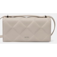 τσάντα calvin klein χρώμα: μπεζ, k60k612905 51% ανακυκλωμένος πολυεστέρας, 49% poliuretan