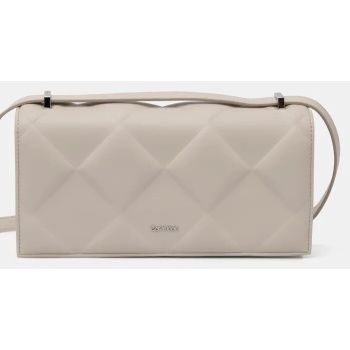 τσάντα calvin klein χρώμα μπεζ, k60k612905 51%