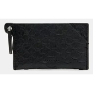 δερμάτινο πορτοφόλι allsaints hex snake χρώμα: μαύρο, w381xb κύριο υλικό: 100% δέρμα βοοειδών
φόδρα: