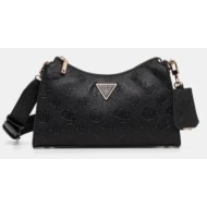 τσάντα guess cresidia χρώμα: μαύρο, hwpg93 49180 κύριο υλικό: 100% poliuretan
φόδρα: 80% πολυεστέρας