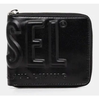 δερμάτινο πορτοφόλι diesel dsl 3d- bi fold coin zip xs